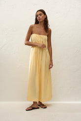 Lopez Midi Dress Banana - Final Sale