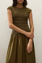 Ale Midi Dress Olive - Final Sale