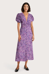 Bellavista Midi Dress Meander Micro Purple - Final Sale