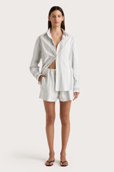 En Vau Shirt Striped Soft Blue - Final Sale