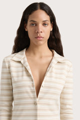 Tiesse Shirt Cream Stripe - Final Sale