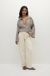 Gaia Top Norway Stripe Espresso - Final Sale