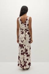 Signe Maxi Dress Dandelion Floral Bordeaux