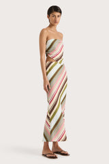 Antibes Strapless Top Meleu Stripe Multi - Final Sale