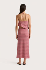 Maceio Top Vermillion Stripe - Final Sale