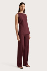 Emilie Trouser Bordeaux - Final Sale