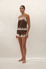 Marisol Top Chocolate Lace
