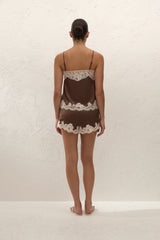 Marisol Short Chocolate Lace