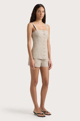 Corbiere Vest Oatmeal - Final Sale