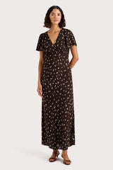 Boda Midi Dress Clover Brown - Final Sale