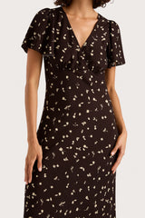 Boda Midi Dress Clover Brown - Final Sale