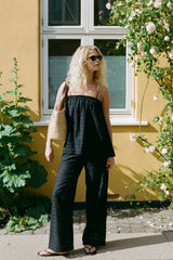 Ella Pant Agnes Broderie Anglaise Black - Final Sale