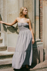 Sofie Maxi Dress Hanne Gingham Espresso - Final Sale