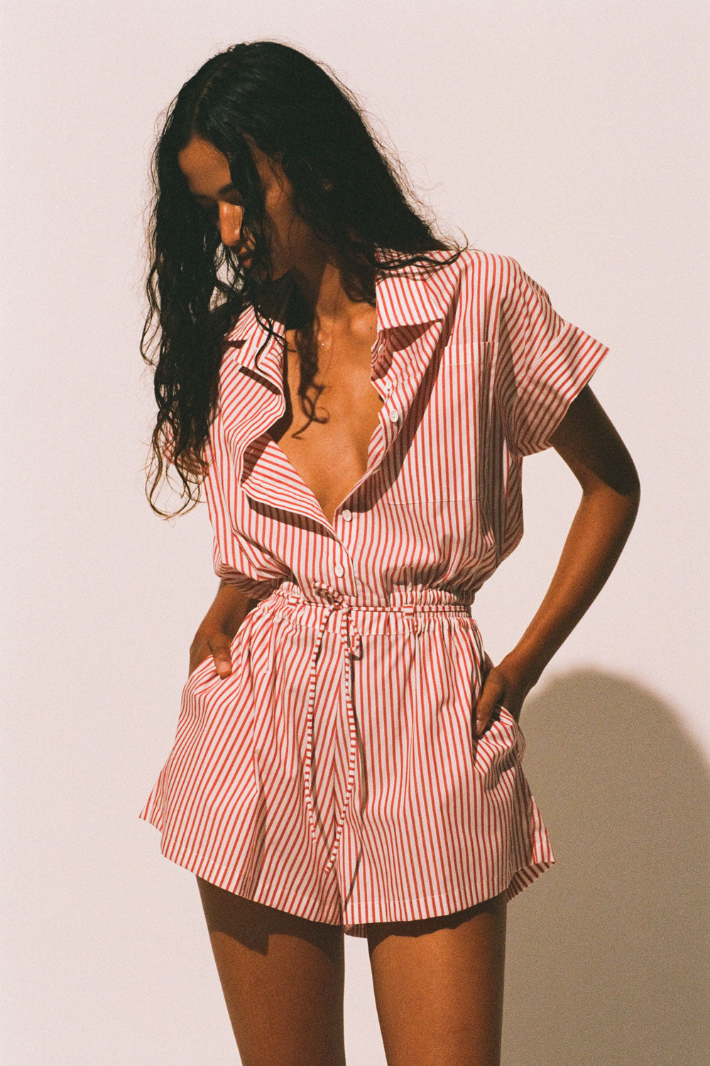 Zion Playsuit Riviera Stripe - Final Sale