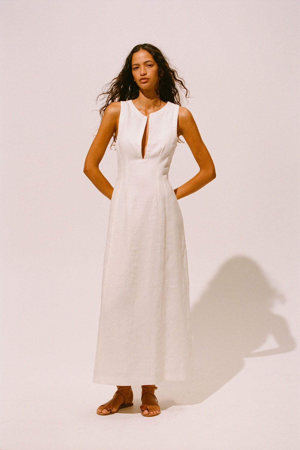 Melia Maxi Dress White - Final Sale