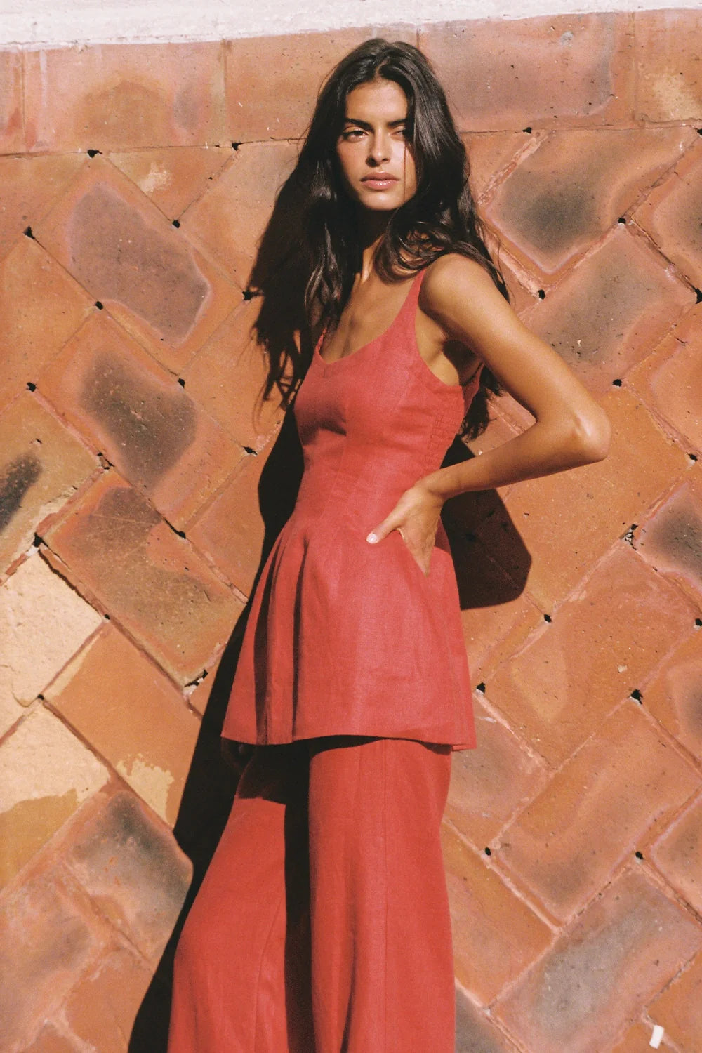 Syna Top Dusty Tomato - Final Sale