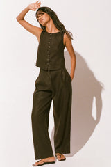 Stevie Trouser Coffee - Final Sale