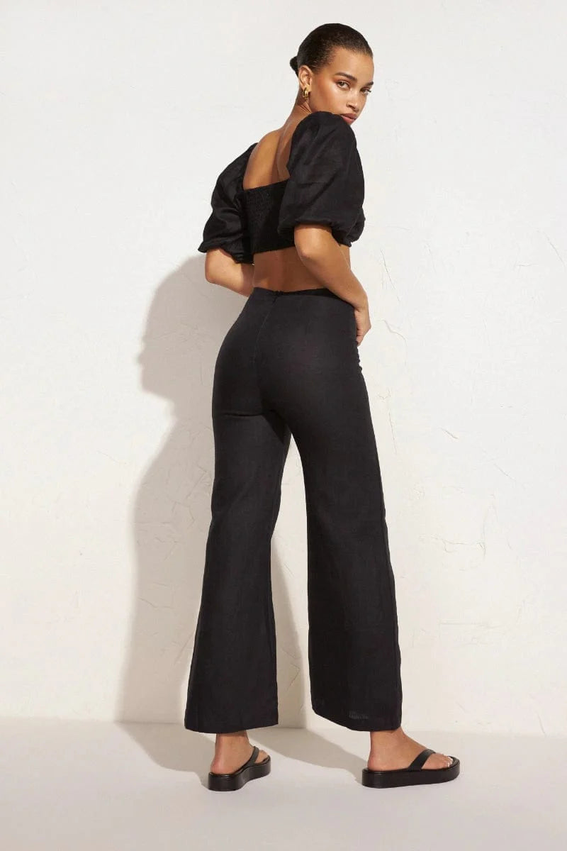 La Marches Top Plain Black - Final Sale