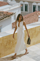 Melia Maxi Dress White - Final Sale