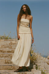 Hedy Maxi Dress Butter - Final Sale