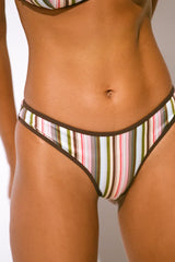 Ania Bikini Bottom Meleu Stripe Multi - Final Sale