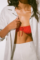 En Vau Shirt Navy Stripe - Final Sale