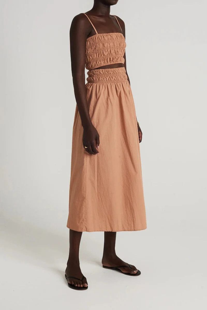 Liya Top Plain Hazelnut - Final Sale