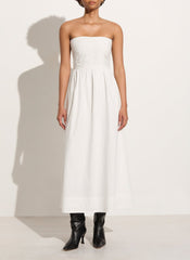 Dominquez Midi Dress White - Final Sale