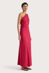 Laureles Maxi Dress Raspberry - Final Sale