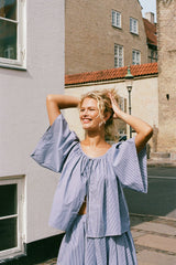 Ella Top Helle Stripe Vintage Navy - Final Sale