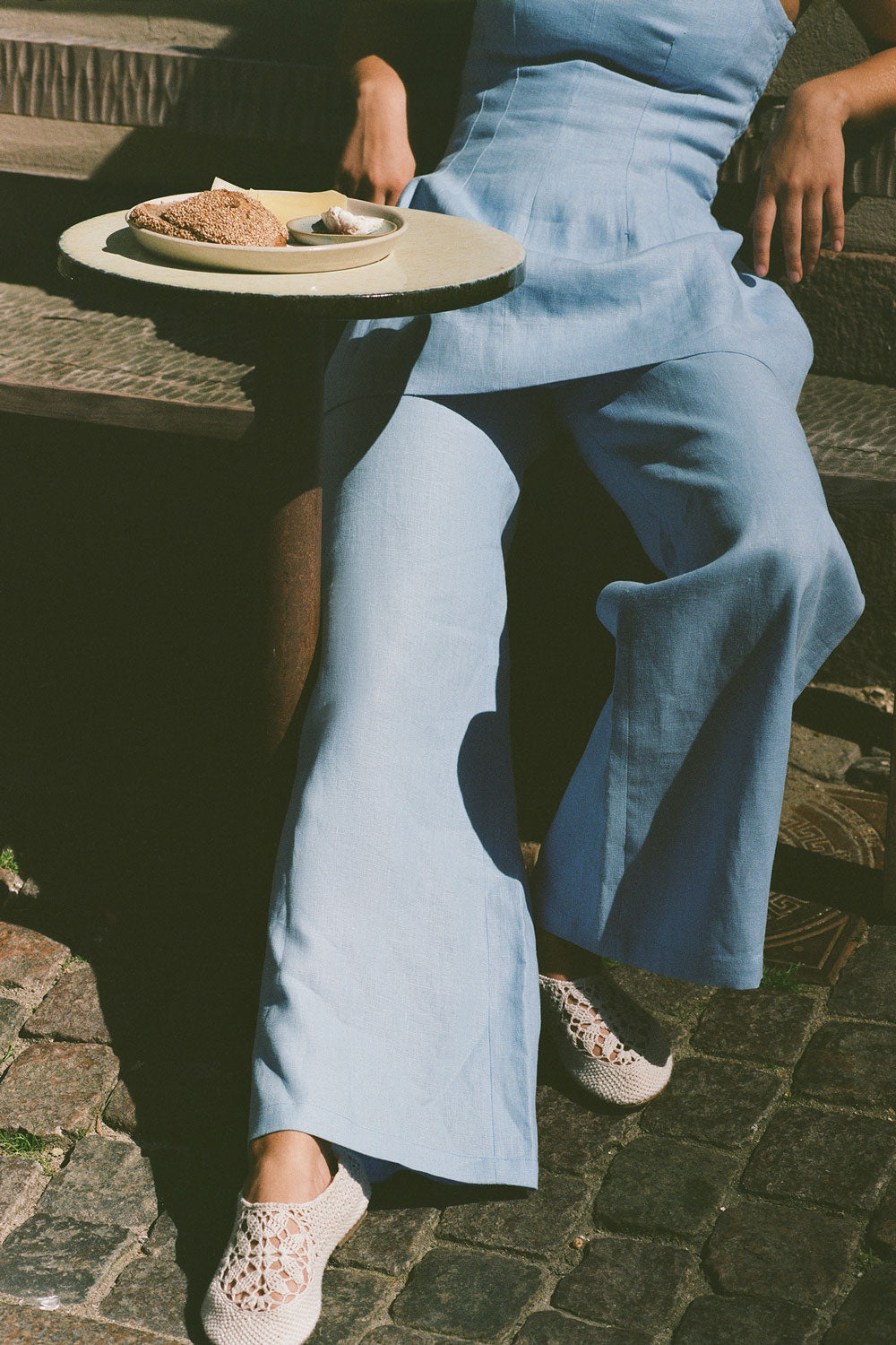Syna Pant Mineral Blue - Final Sale