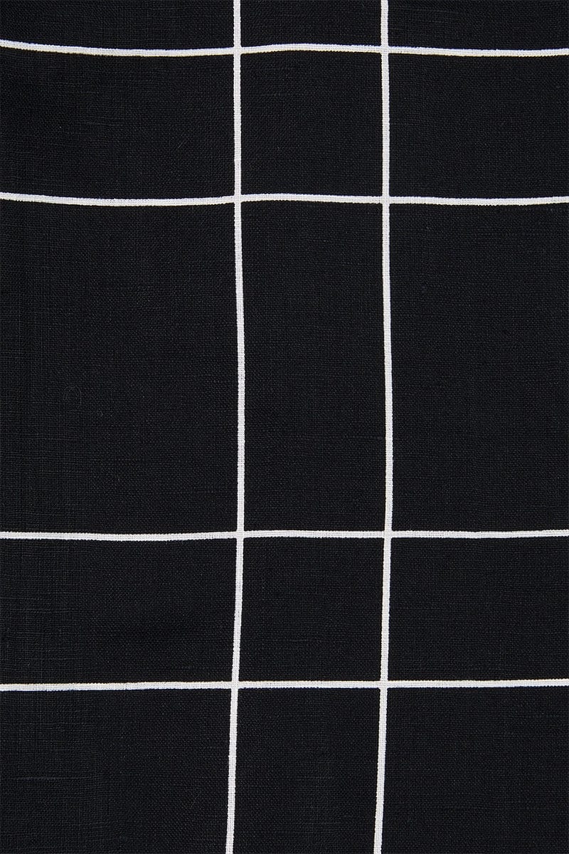 Setubal Top Letizia Check Black - Final Sale