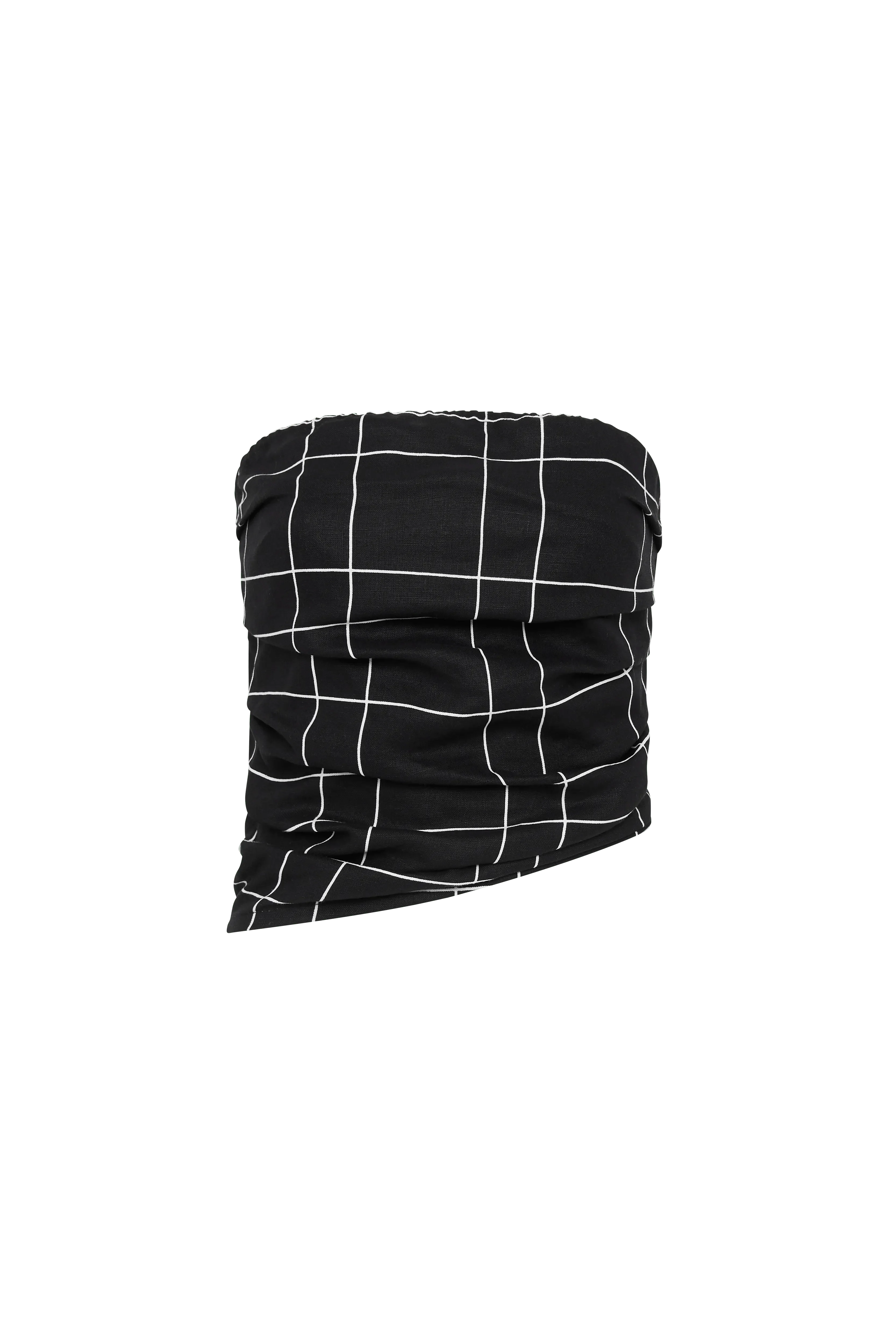 Setubal Top Letizia Check Black - Final Sale