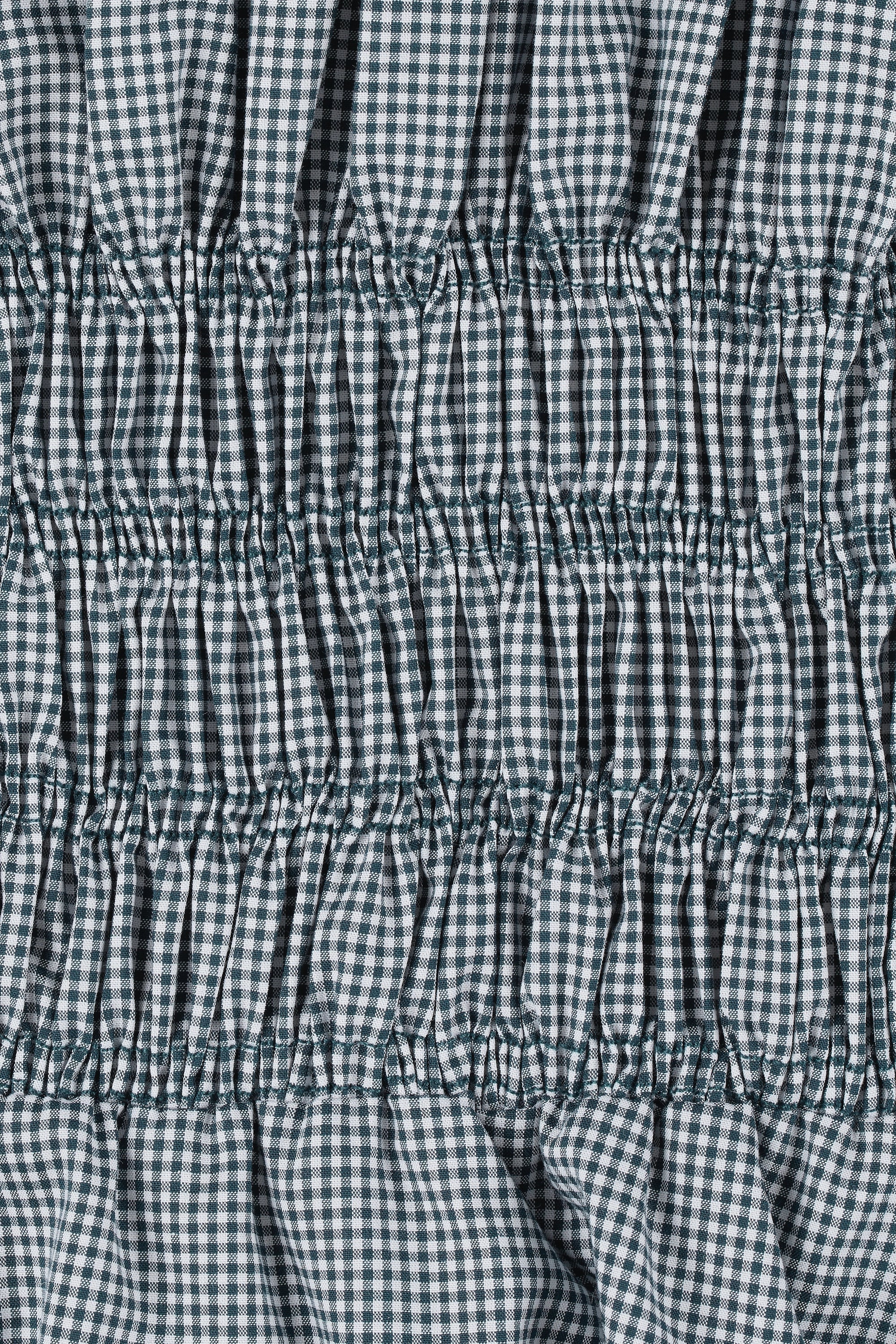Janne Midi Dress Hanne Gingham Vintage Navy - Final Sale