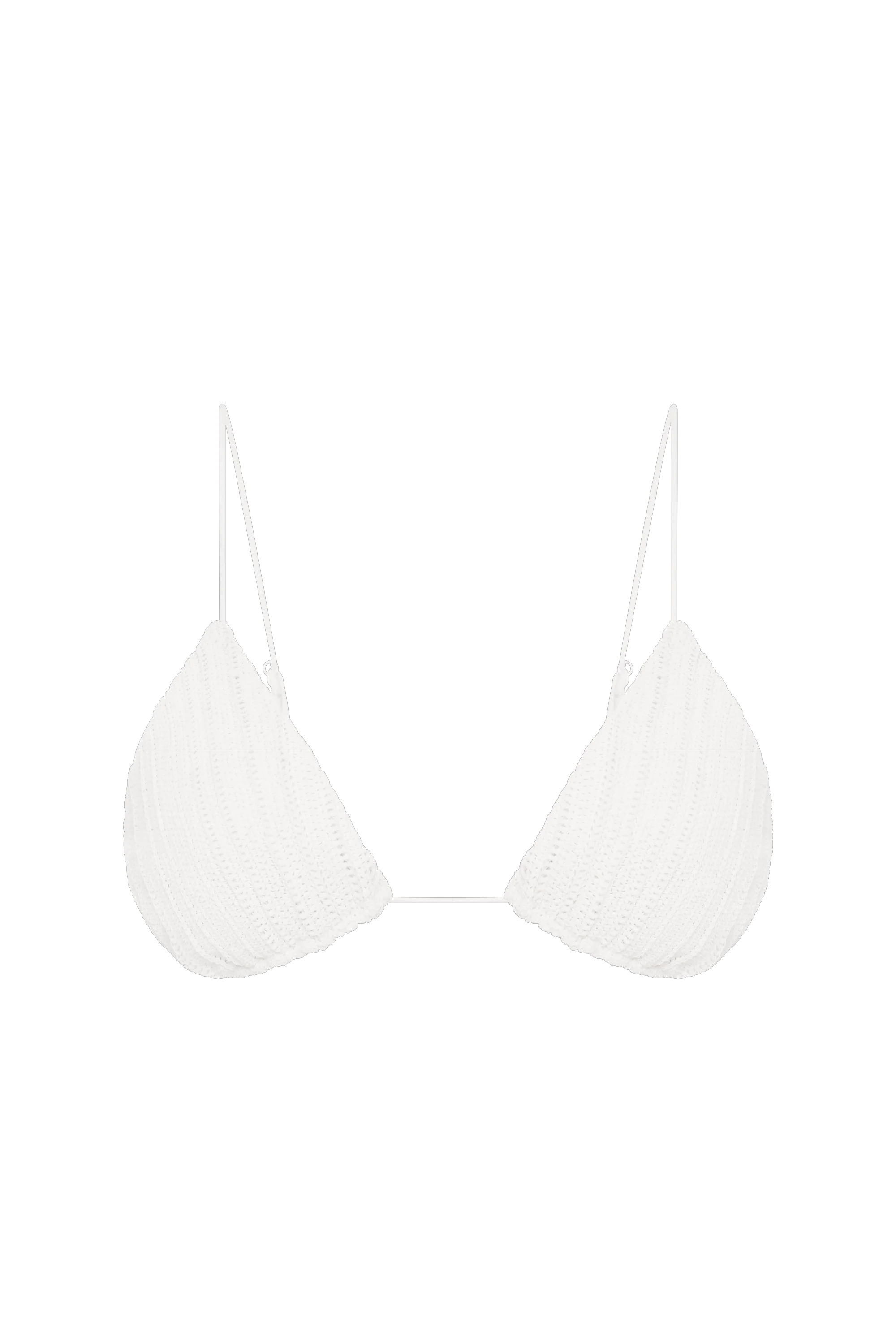 Gianni Crochet Bikini Top White - Final Sale