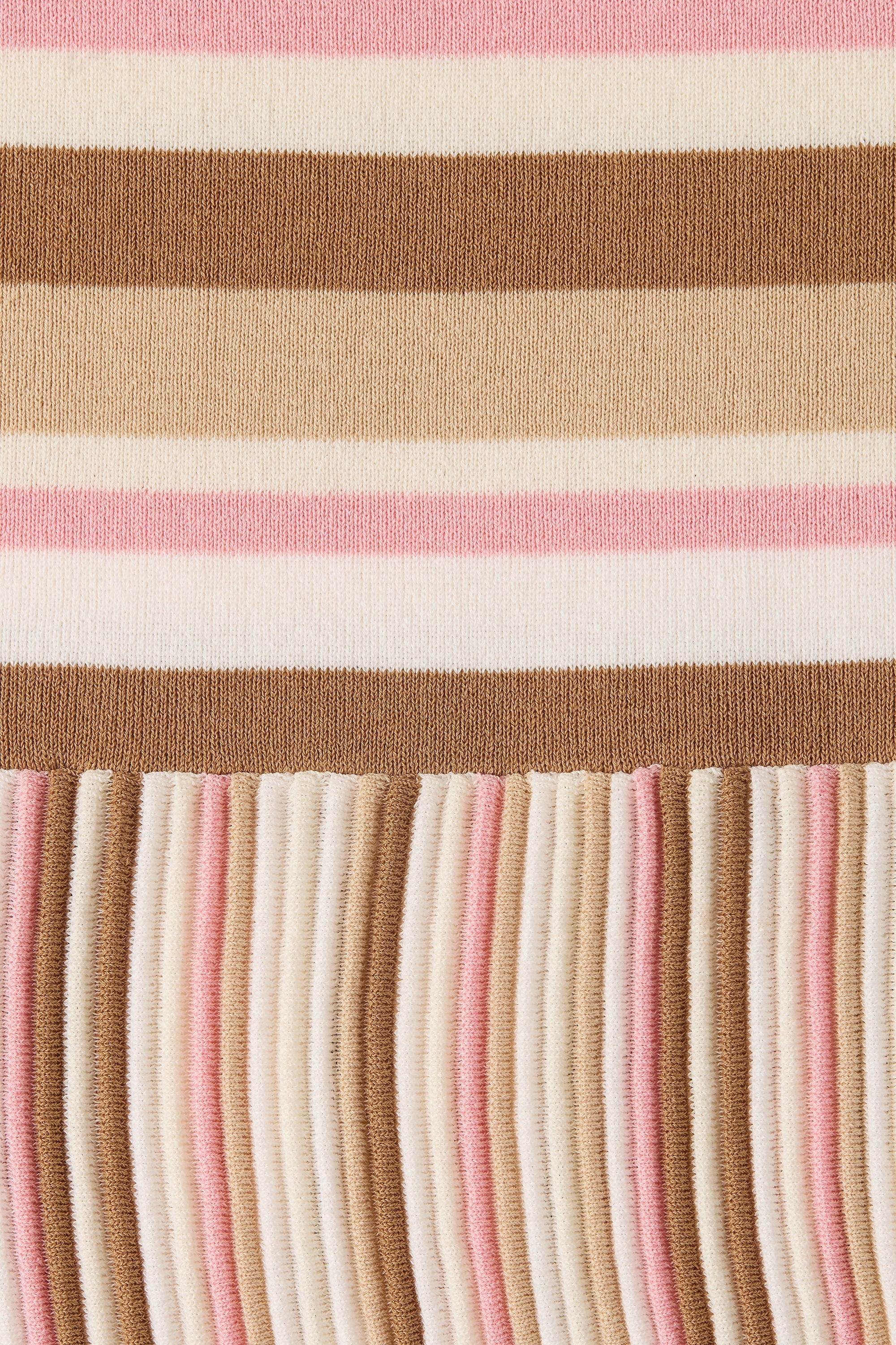 Elea Mini Dress Puce Sepia Stripe - Final Sale