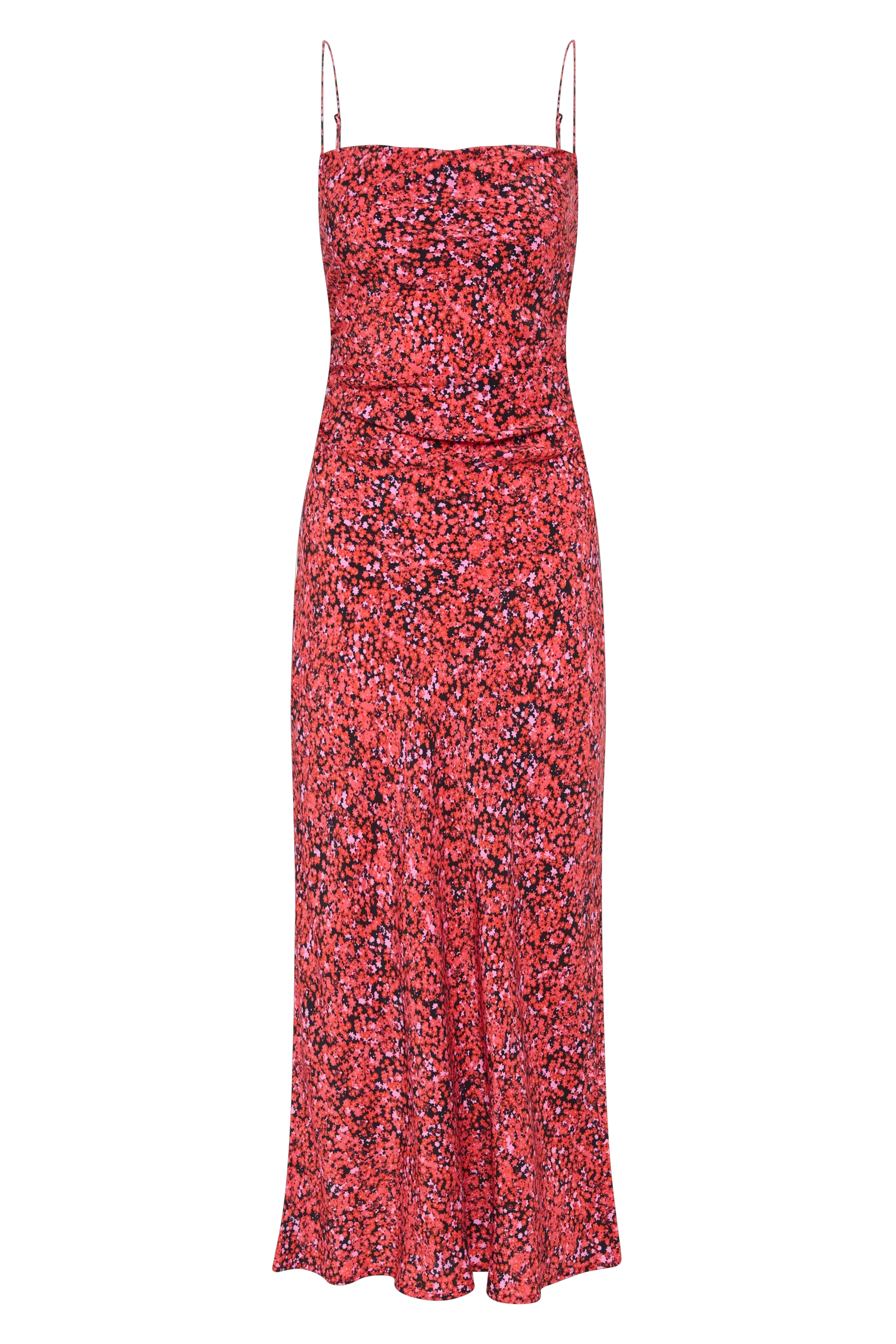 Rosas Midi Dress Meander Micro Red - Final Sale