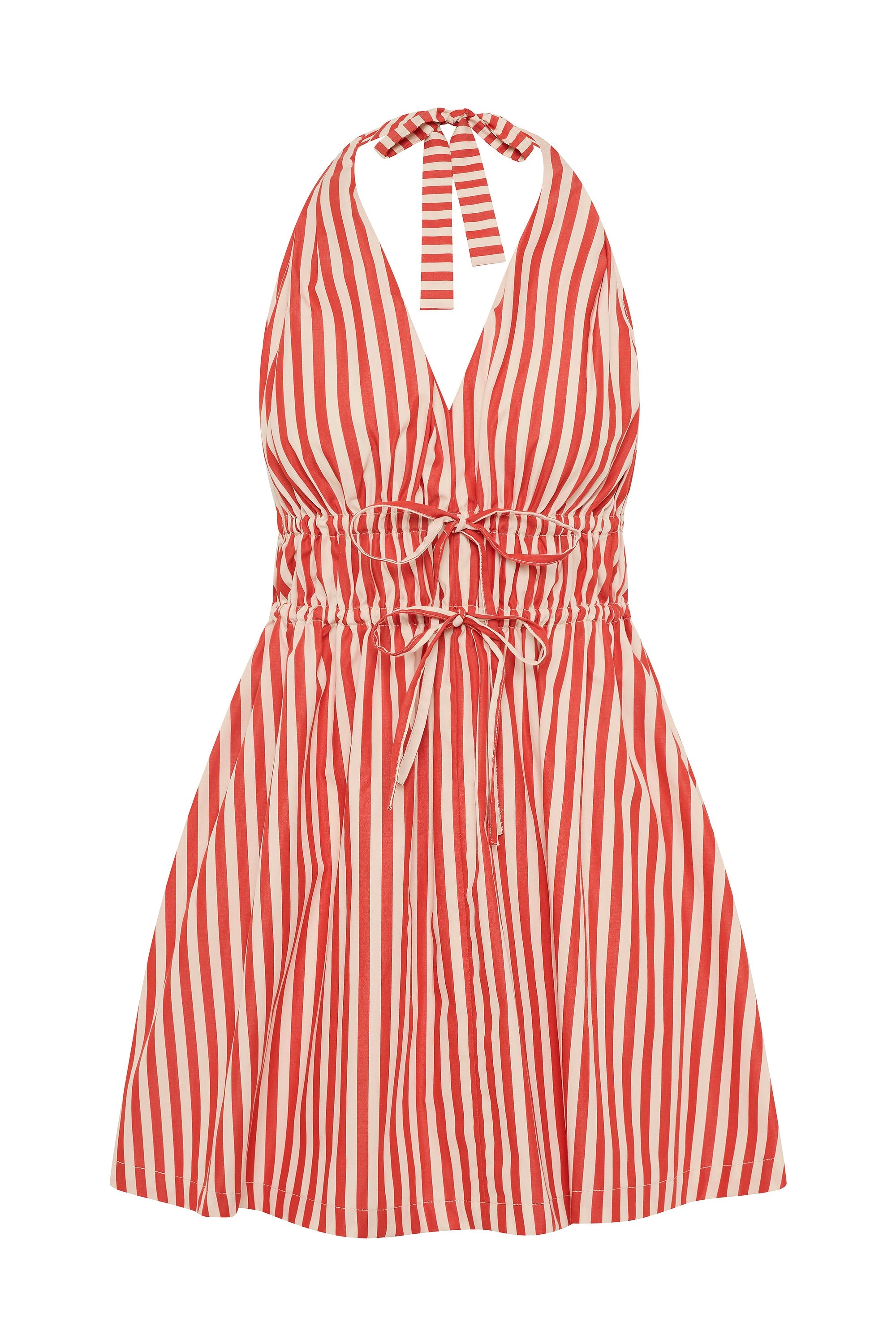 Ermita Mini Dress Orozco Stripe Dusty Tomato - Final Sale