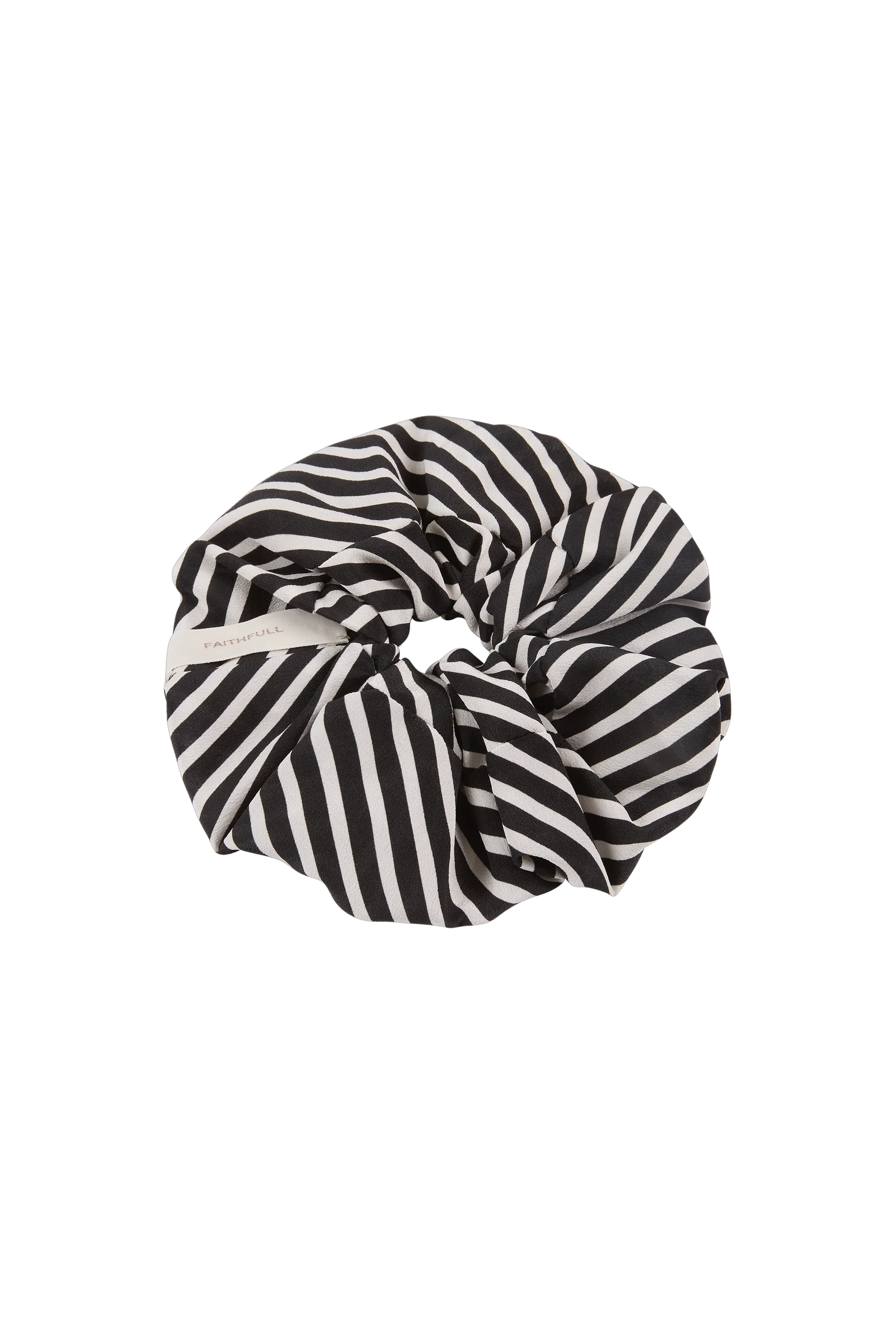 Hair Scrunchie Toscano Stripe Black
