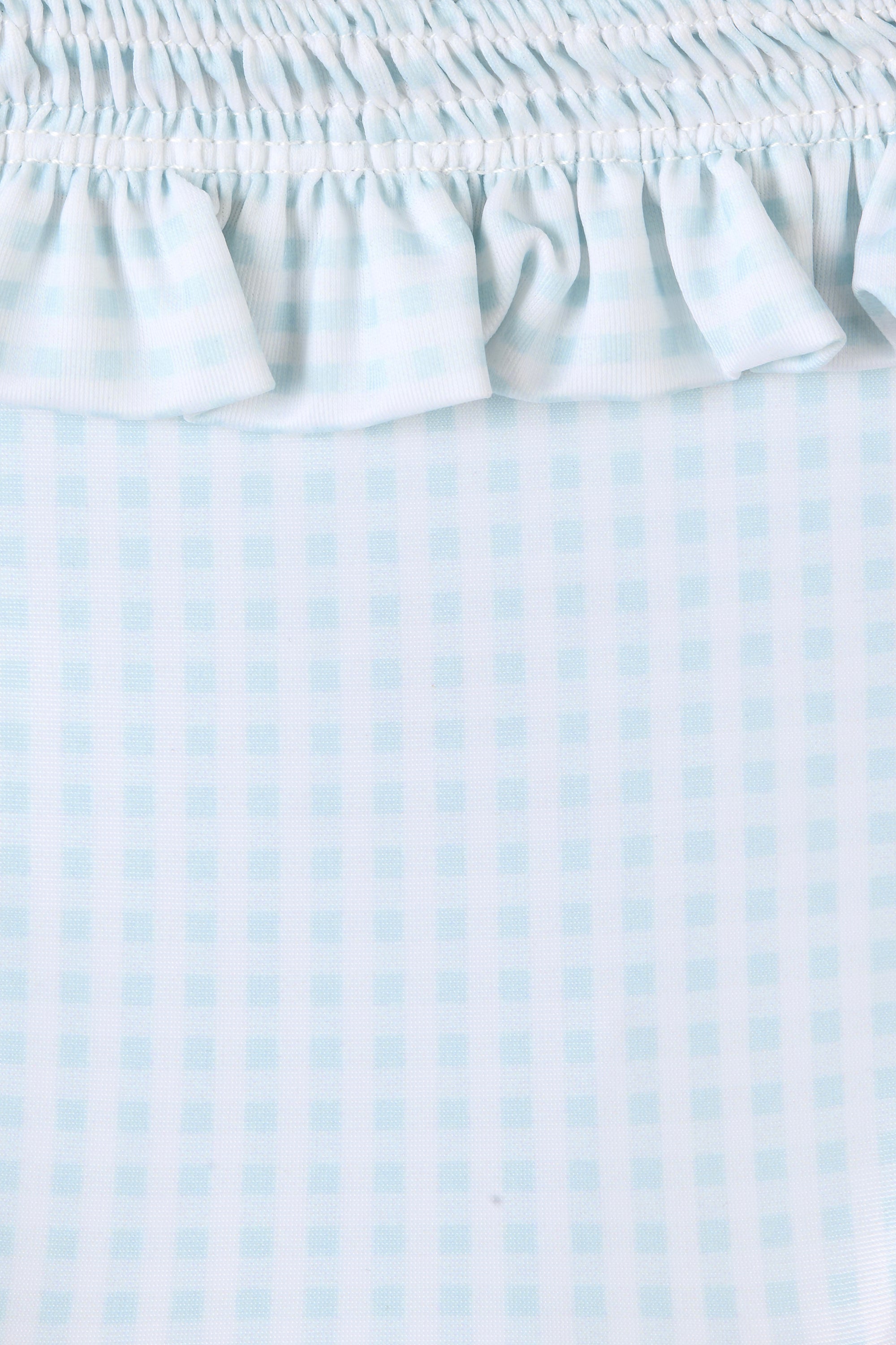 Moana Bikini Top Gingham Sky Blue