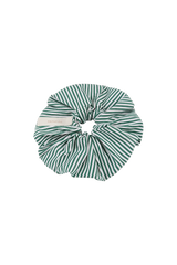 Hair Scrunchie Green Stripe