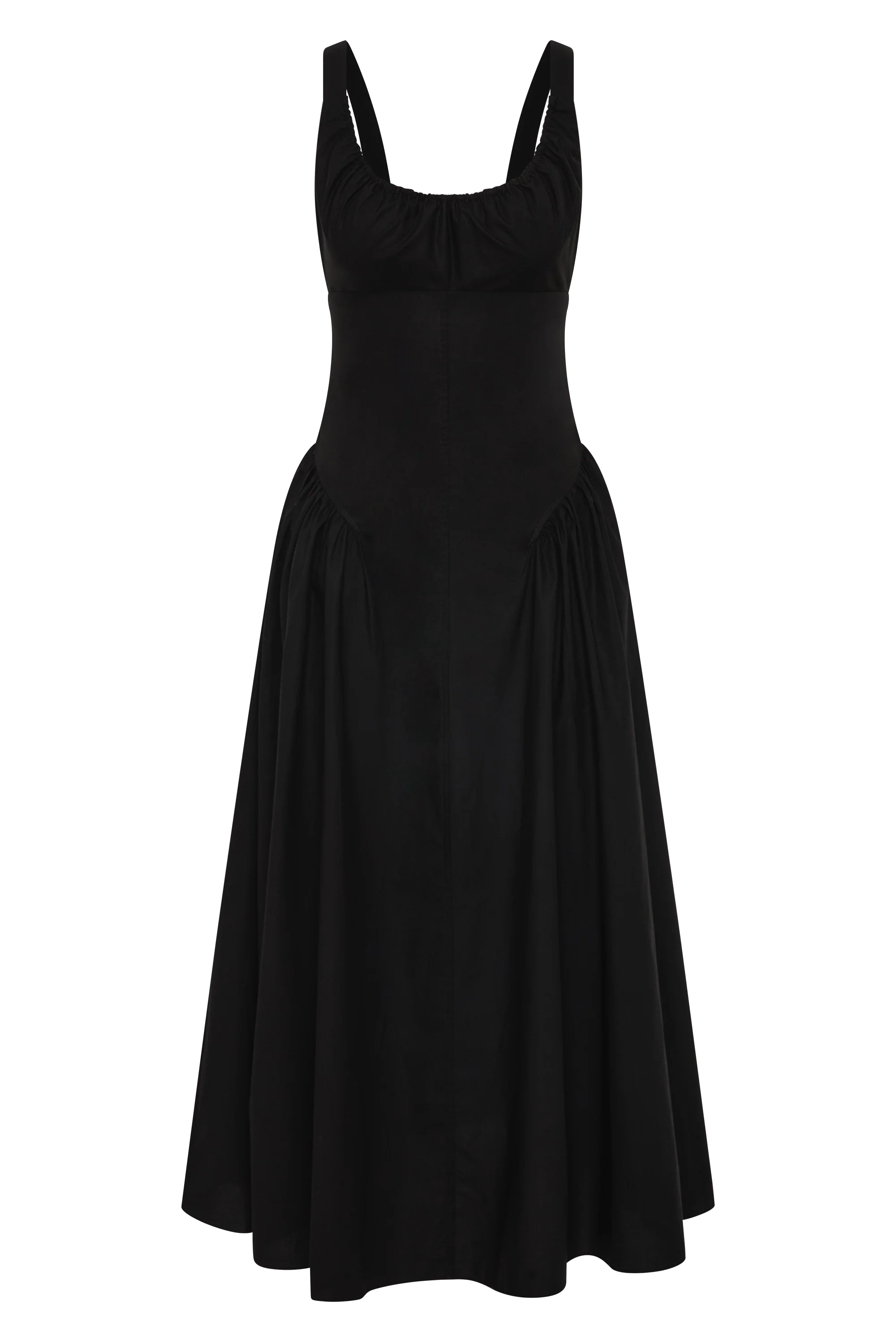 Olas Midi Dress Black - Final Sale