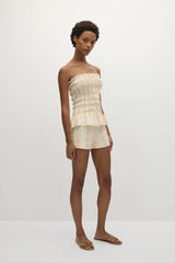 Lila Mini Shorts Piato Check - Final Sale