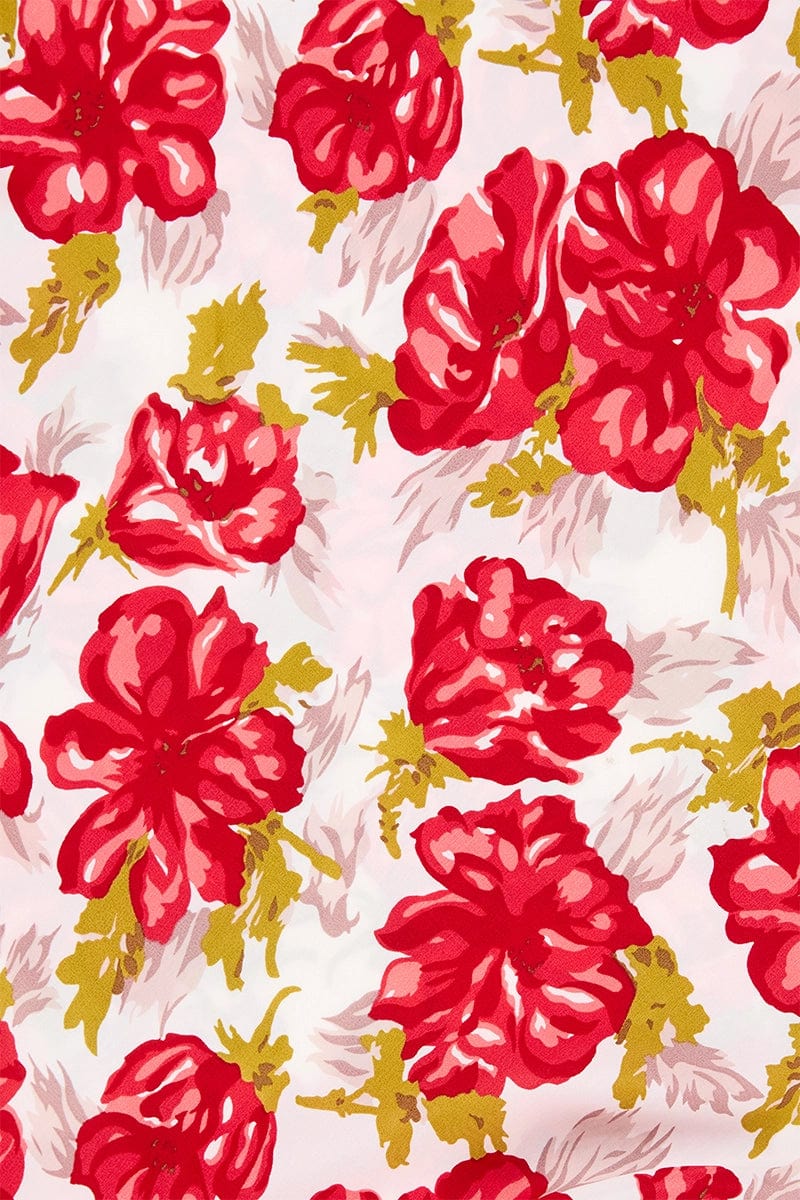 Acacia Maxi Dress Isadora Floral Red - Final Sale