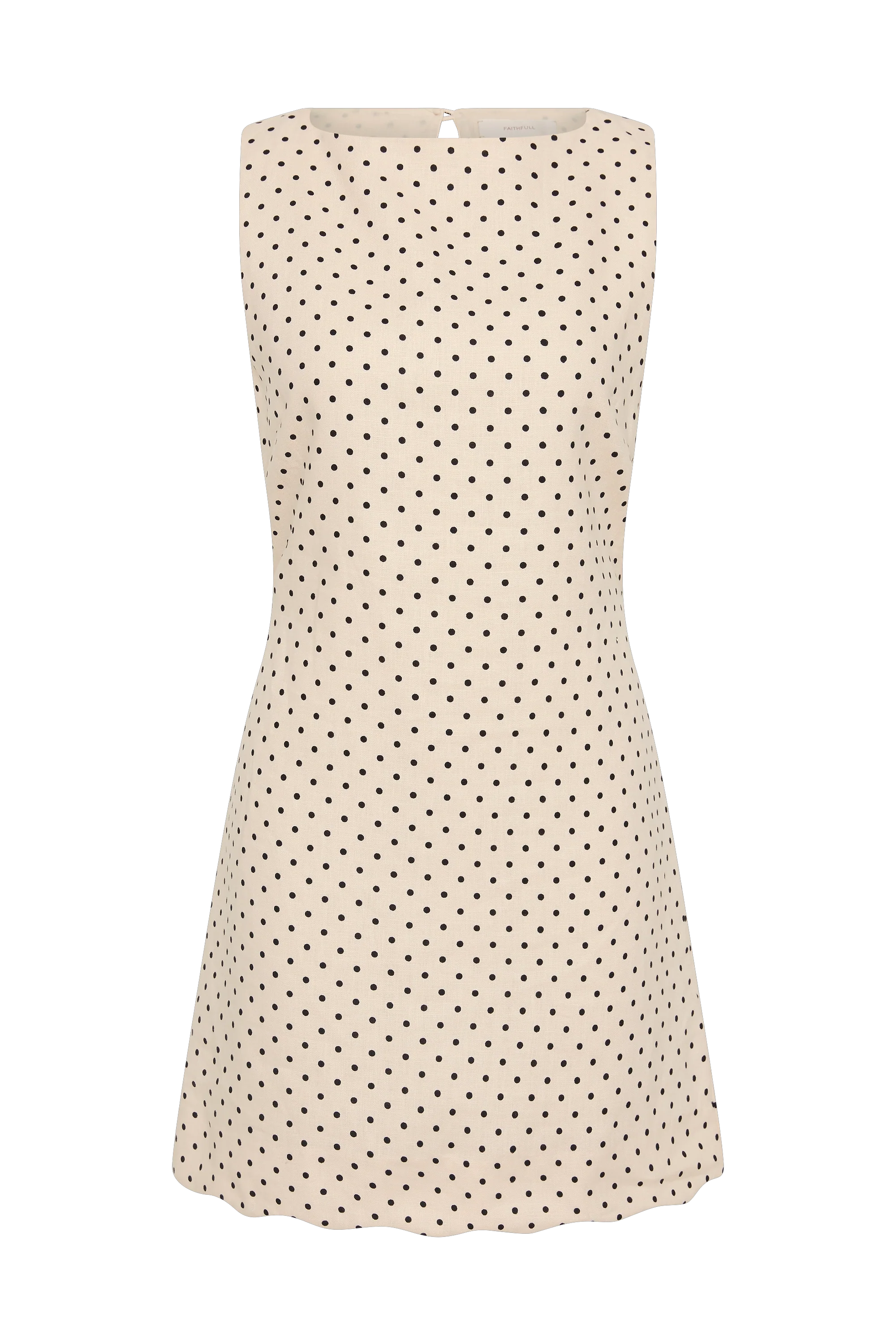 Iria Mini Dress Lola Polka Dot Cream Black