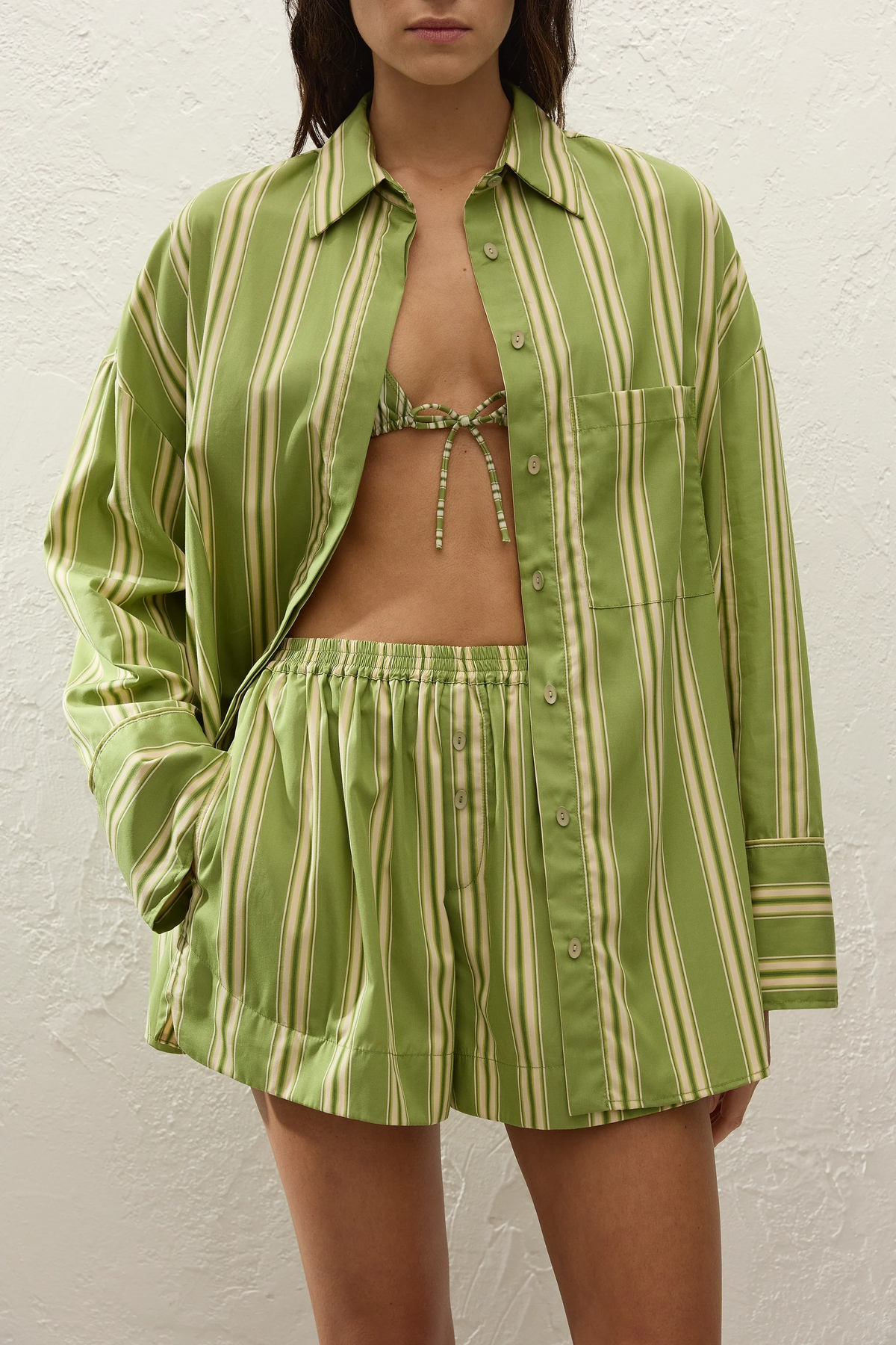 Clemente Shirt Ombre Stripe Juniper - Final Sale