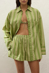 Clemente Shirt Ombre Stripe Juniper - Final Sale