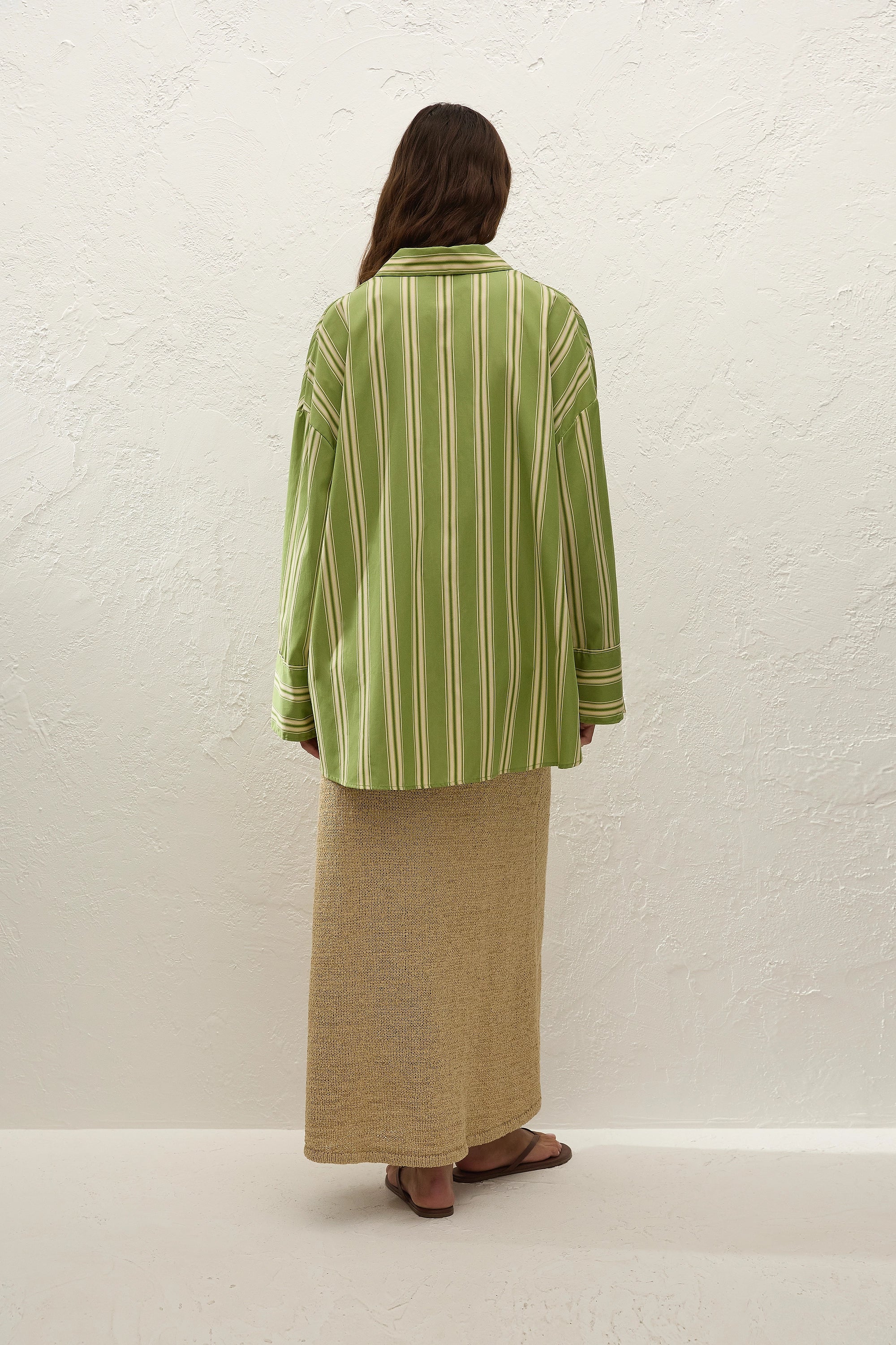 Clemente Shirt Ombre Stripe Juniper - Final Sale