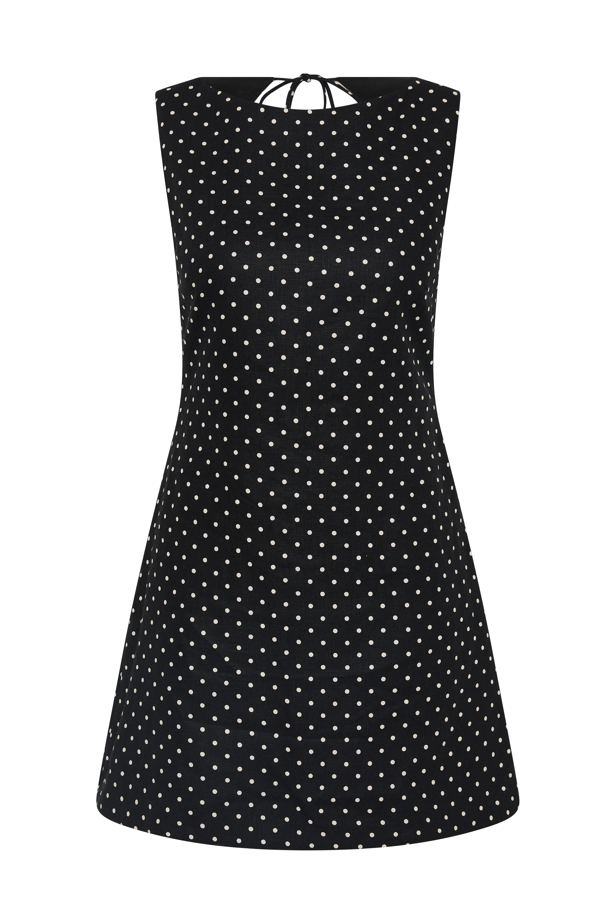 Jacie Mini Dress Lola Polka Dot Black Cream