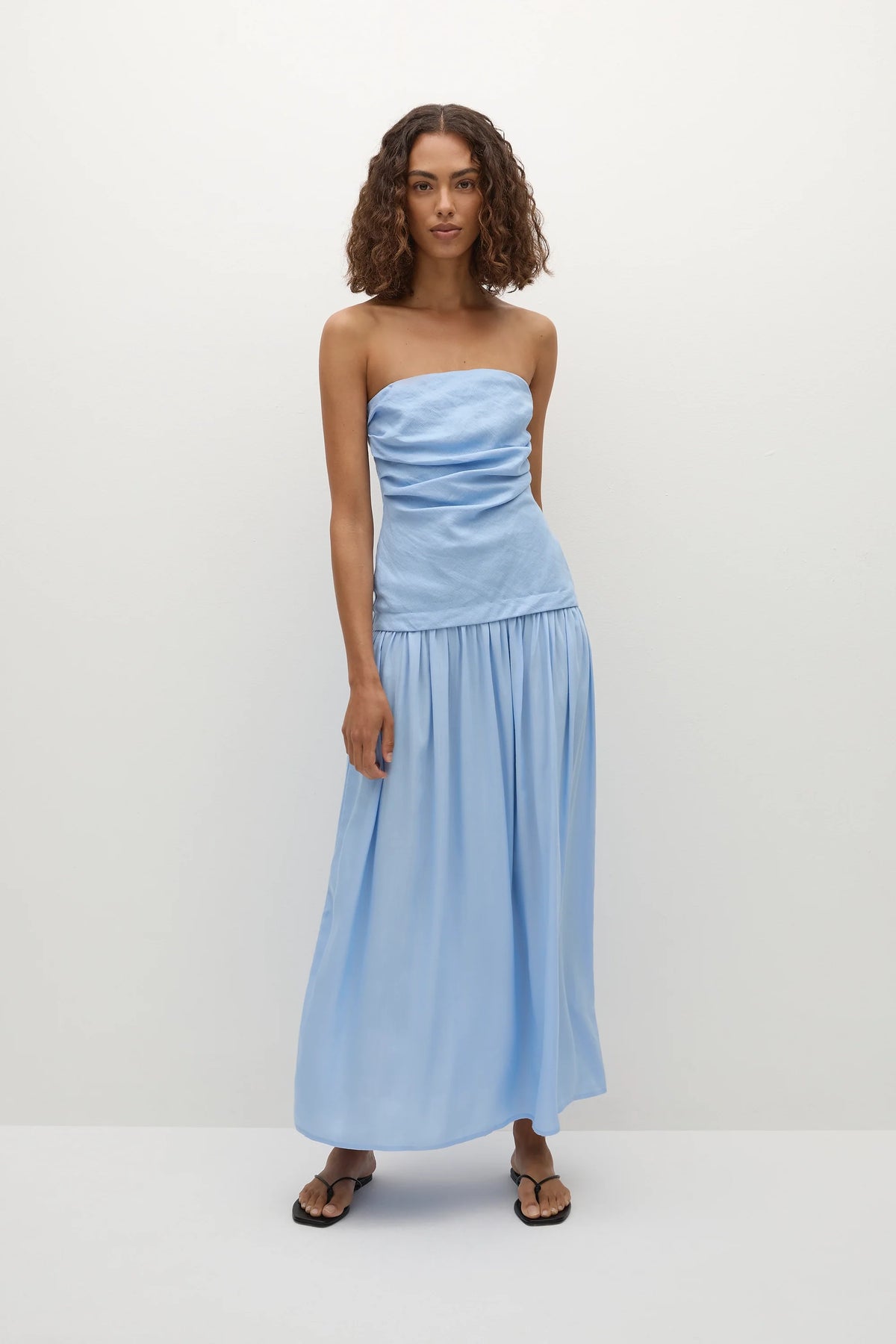 Hedy Maxi Dress Mineral Blue - Final Sale